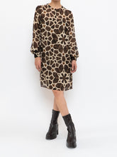Load image into Gallery viewer, A-K-R-I-S x Brown Silk Patterned Dress (XS, S)