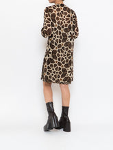 Load image into Gallery viewer, A-K-R-I-S x Brown Silk Patterned Dress (XS, S)