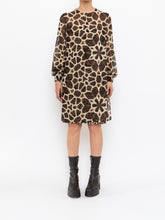 Load image into Gallery viewer, A-K-R-I-S x Brown Silk Patterned Dress (XS, S)
