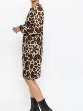 Load image into Gallery viewer, A-K-R-I-S x Brown Silk Patterned Dress (XS, S)