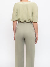 Load image into Gallery viewer, A-K-R-I-S PUNTO x Pistachio Green Silk Bow Top (XS-M)