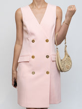 Load image into Gallery viewer, BADGELY MISCHKA x Light Pink, Gold Buttoned Dress (XS, S)