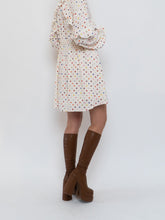 Load image into Gallery viewer, VALENTINO x Cream Dotted Silk Dress (M)