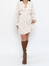 Load image into Gallery viewer, VALENTINO x Cream Dotted Silk Dress (M)