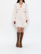 Load image into Gallery viewer, VALENTINO x Cream Dotted Silk Dress (M)