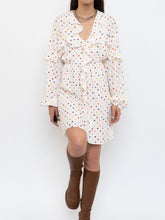 Load image into Gallery viewer, VALENTINO x Cream Dotted Silk Dress (M)