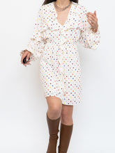 Load image into Gallery viewer, VALENTINO x Cream Dotted Silk Dress (M)