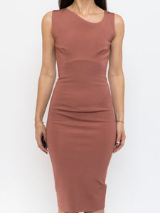 VICTORIA BECKHAM x Blush Pink Bodycon Dress (XS)