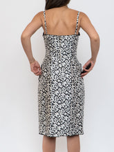 Load image into Gallery viewer, DOLCE &amp; GABANNA x VINTAGE Black, White Floral Bustier Dress (XS, S)