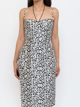 Load image into Gallery viewer, DOLCE &amp; GABANNA x VINTAGE Black, White Floral Bustier Dress (XS, S)
