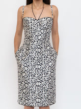 Load image into Gallery viewer, DOLCE &amp; GABANNA x VINTAGE Black, White Floral Bustier Dress (XS, S)