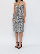 Load image into Gallery viewer, DOLCE &amp; GABANNA x VINTAGE Black, White Floral Bustier Dress (XS, S)