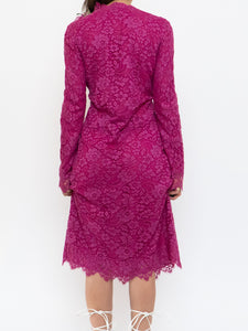 DOLCE & GABANNA x Fuschia Lace Dress/Coat (S-L)