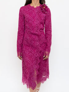 DOLCE & GABANNA x Fuschia Lace Dress/Coat (S-L)