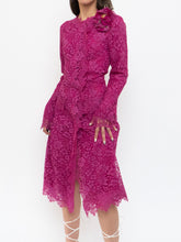 Load image into Gallery viewer, DOLCE &amp; GABANNA x Fuschia Lace Dress/Coat (S-L)