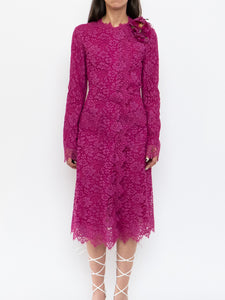 DOLCE & GABANNA x Fuschia Lace Dress/Coat (S-L)