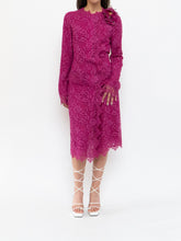 Load image into Gallery viewer, DOLCE &amp; GABANNA x Fuschia Lace Dress/Coat (S-L)