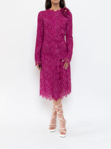 DOLCE & GABANNA x Fuschia Lace Dress/Coat (S-L)