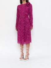 Load image into Gallery viewer, DOLCE &amp; GABANNA x Fuschia Lace Dress/Coat (S-L)