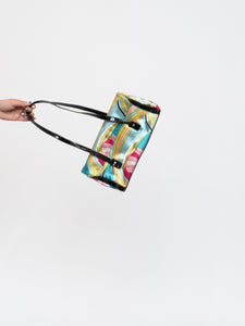 Vintage x Satin Colourful Patterned Purse