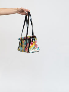 Vintage x Satin Colourful Patterned Purse