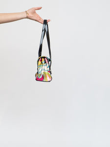Vintage x Satin Colourful Patterned Purse
