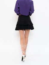 Load image into Gallery viewer, Vintage x Black Tiered Mini Skirt (M)