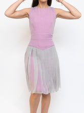 Load image into Gallery viewer, FENDI x Magenta, Grey Delicate Silk Pleated Dress (M)