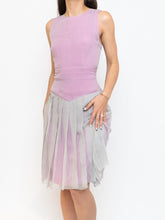 Load image into Gallery viewer, FENDI x Magenta, Grey Delicate Silk Pleated Dress (M)