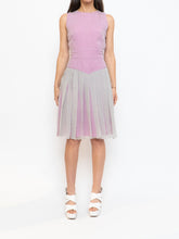 Load image into Gallery viewer, FENDI x Magenta, Grey Delicate Silk Pleated Dress (M)