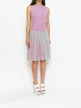 Load image into Gallery viewer, FENDI x Magenta, Grey Delicate Silk Pleated Dress (M)