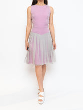 Load image into Gallery viewer, FENDI x Magenta, Grey Delicate Silk Pleated Dress (M)