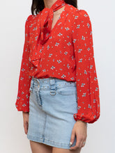 Load image into Gallery viewer, Vintage x Lightwash Studded Denim Mini Skirt (M)