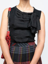 Load image into Gallery viewer, PRADA x Black Silk, Knit Bow Tank (S, M)