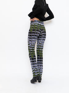 PRADA x 2019 Black Floral Belted Stretch Pant (S, M)