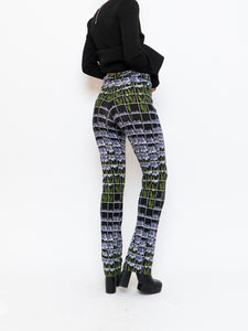PRADA x 2019 Black Floral Belted Stretch Pant (S, M)