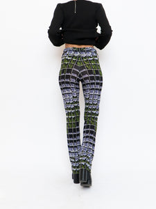 PRADA x 2019 Black Floral Belted Stretch Pant (S, M)