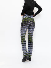 Load image into Gallery viewer, PRADA x 2019 Black Floral Belted Stretch Pant (S, M)