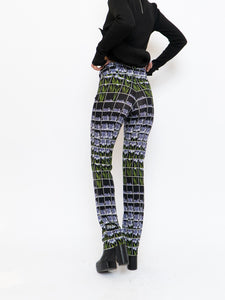 PRADA x 2019 Black Floral Belted Stretch Pant (S, M)