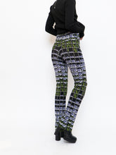 Load image into Gallery viewer, PRADA x 2019 Black Floral Belted Stretch Pant (S, M)