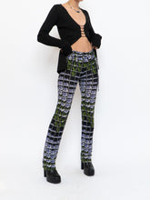 Load image into Gallery viewer, PRADA x 2019 Black Floral Belted Stretch Pant (S, M)