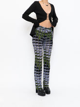 Load image into Gallery viewer, PRADA x 2019 Black Floral Belted Stretch Pant (S, M)