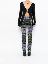 Load image into Gallery viewer, PRADA x 2019 Black Floral Belted Stretch Pant (S, M)
