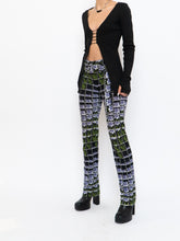 Load image into Gallery viewer, PRADA x 2019 Black Floral Belted Stretch Pant (S, M)