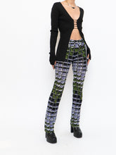 Load image into Gallery viewer, PRADA x 2019 Black Floral Belted Stretch Pant (S, M)