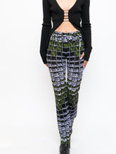 Load image into Gallery viewer, PRADA x 2019 Black Floral Belted Stretch Pant (S, M)