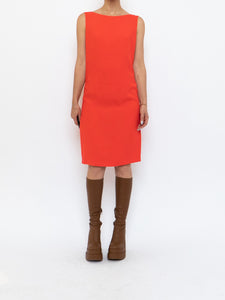 PRADA x Bright Orange Silk Dress (XS, S)