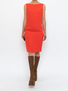 PRADA x Bright Orange Silk Dress (XS, S)