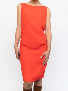 PRADA x Bright Orange Silk Dress (XS, S)
