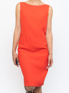 PRADA x Bright Orange Silk Dress (XS, S)